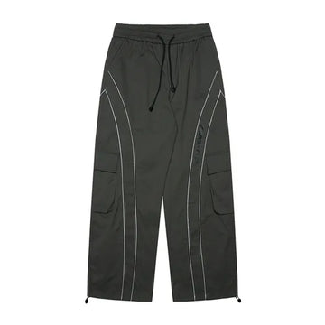 Baggy Wide Leg Cargo Pants Men Oversize gray Cargo Trousers Male Loose Casual Sweatpants Streetwear Hip Hop